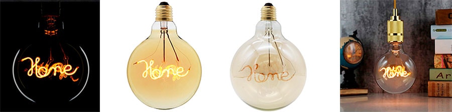 Дизайнерская LED filament лампа G125 Design HOME E27 4W 2200K