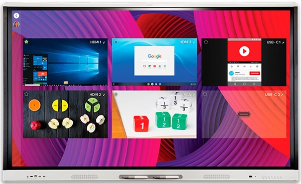 SMART Board® MX275-V2-C управление подключенными устройствами