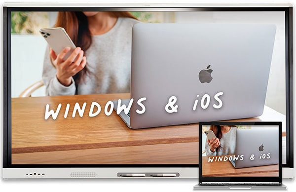 SMART Board® MX275-V2-C поддерживает Windows® и Mac®