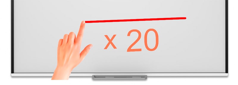 Smart Board SBM787V с проектором InFocus IN116BBST функция 20 касаний