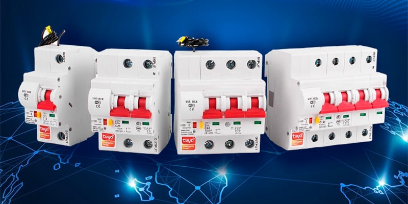 Варианты автоматических WiFi выключателей Tuya Smart Circuit Breaker