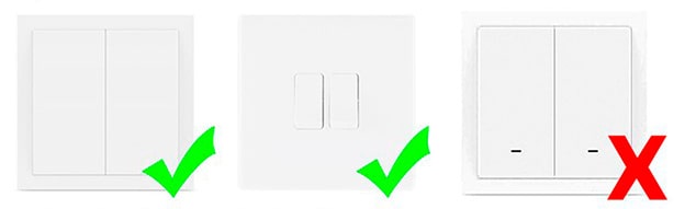 Внешний выключатель для 1-канального WiFi выключателя Tuya Smart QS-WIFI-S03