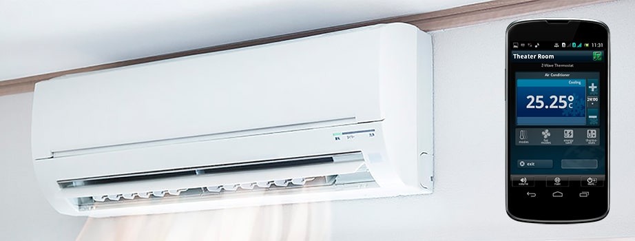 Интеграция Z-Wave термостата кондиционера с Total Control®