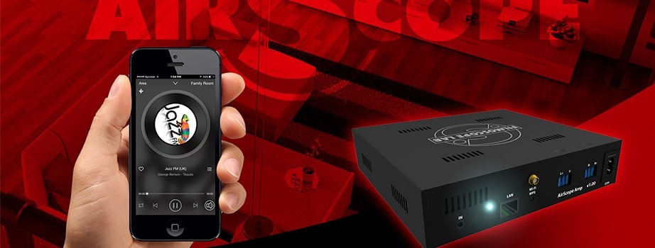 Аудио-мультирум без проводов WiFi решения от AirScope Lab®